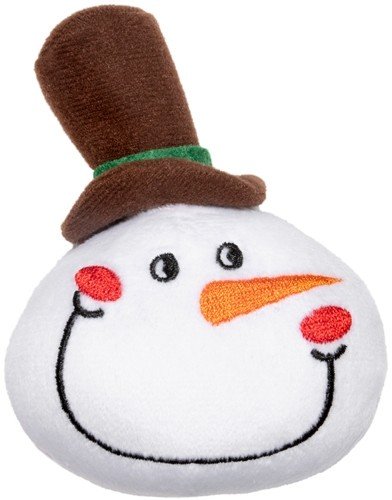 Игрушка для собак Triol New Year "Снеговик в шляпке" (цвет: белый), 6,5/11x8x3,5 см