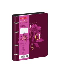 Тетрадь на кольцах "Rose", А5 (180х220 мм), 80 листов, клетка