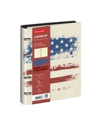 Тетрадь на кольцах "USA", А5 (180х220 мм), 80 листов, клетка