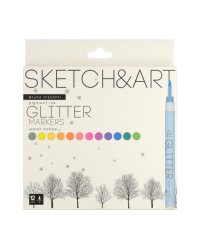Набор маркеров глиттерных "Sketch&amp;Art", 12 цветов