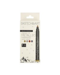 Набор маркеров металлик "Sketch&amp;Art", 5 цветов