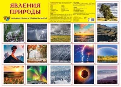 Демонстрационный плакат А2 &quot;Явления природы&quot;