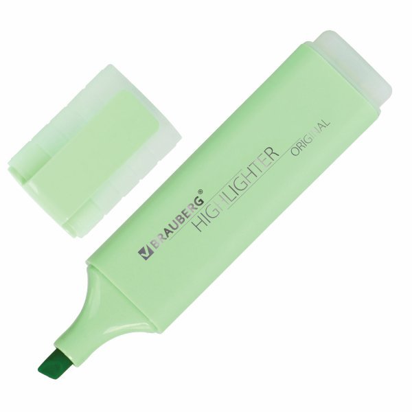 Текстовыделитель Brauberg "Original Pastel", цвет мята, линия 1-5 мм Текстовыделитель Brauberg "Original Pastel", цвет мята, линия 1-5 мм
