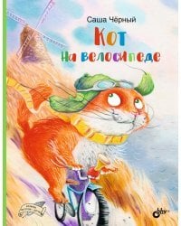 Кот на велосипеде