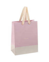 Пакет подарочный &quot;Duotone. Pink-beige&quot;, 18x23x10 см