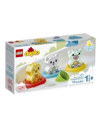 Конструктор LEGO DUPLO "Приключения в ванной. Плавучий поезд для зверей", 14 деталей