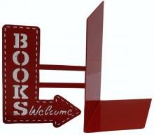 Держатель для книг "BookShop", красный