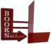 Держатель для книг "BookShop", красный