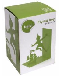 Держатель для книг "Flying Boy", зеленый