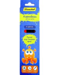 Карандаши цветные "Джинсовая коллекция", трехгранные, 6 цветов