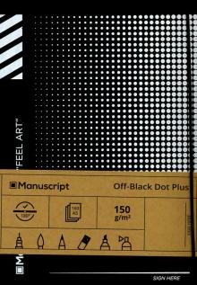 Скетчбук "Off-black Dot", А5+, 80 листов