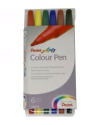 Фломастеры Pentel "Color Pen", 6 цветов