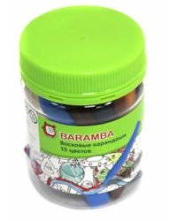 Набор цветных восковых карандашей Baramba, 15 цветов