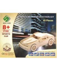 Сборная деревянная модель. Sports car