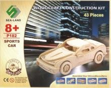 Сборная деревянная модель. Sports car
