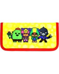 Пенал. Brawl Stars. Спайк, Сэнди, Леон, Ворон