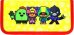 Пенал. Brawl Stars. Спайк, Сэнди, Леон, Ворон