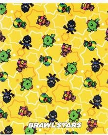 Обложка книги «Тетрадь "Brawl Stars", 48 листов, клетка, желтая»