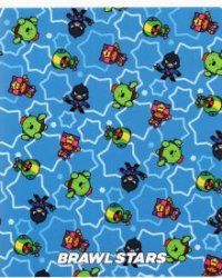 Тетрадь "Brawl Stars", 48 листов, клетка, синяя