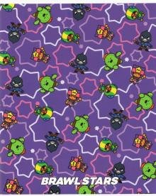 Обложка книги «Тетрадь "Brawl Stars", 48 листов, клетка, фиолетовая»