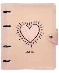 Тетрадь на кольцах "Love is", 212х173 мм, 120 листов, клетка