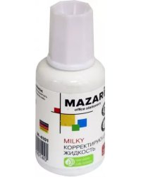 Корректирующая жидкость "MILKY" с кисточкой, 20 мл. (M-4101)