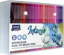 Маркеры "INTENSO", акварельные, двусторонние. 100 цветов