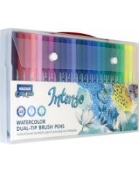 Маркеры "INTENSO", акварельные, двусторонние. 48 цветов