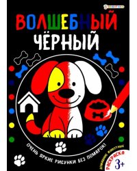 Раскраска ВОЛШЕБНЫЙ ЧЕРНЫЙ. ДОМАШНИЕ ЖИВОТНЫЕ (Р-5487)