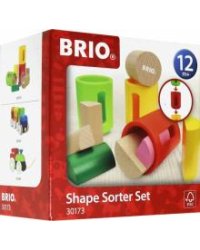 Игровой набор с деревянными формочками-сортерами, 10 деталей