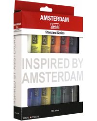 Краски акриловые 12 цветов "Amsterdam Стандарт" 20 мл (17820412)