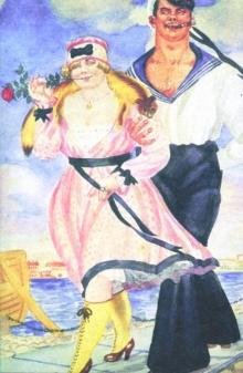 Блокнот. Кустодиев. Матрос и милая, А5, 40 листов