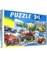 Пазлы 3 в 1 КРУТЫЕ МАШИНКИ №5 (П-2474)