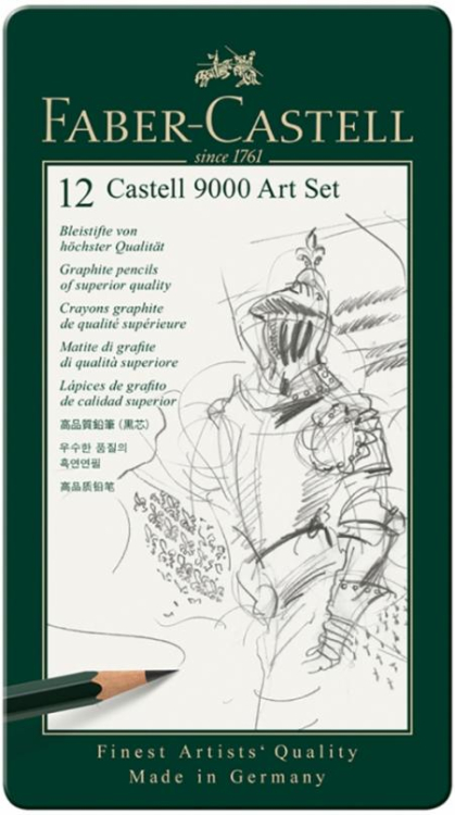 Набор чернографитных карандашей Castell 9000 Art Set, 12 шт. Набор чернографитных карандашей Castell 9000 Art Set, 12 шт.