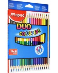 Карандаши &quot;Maped Color'Peps Duo&quot; (18 штук, 36 цветов) (829601)