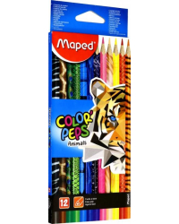 Карандаши цветные &quot;Color'Peps Animals&quot; (12 цветов) (832212)