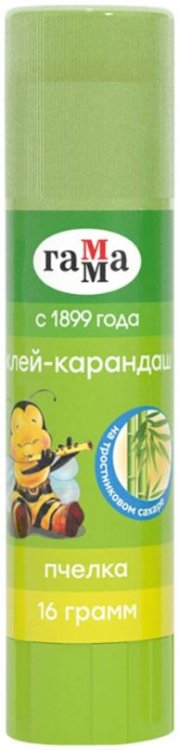 Клей-карандаш Пчелка, 16 гр., прозрачный