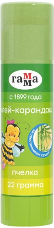 Клей-карандаш Пчелка, 22 гр., прозрачный
