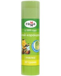 Клей-карандаш Пчелка, 37 гр., прозрачный