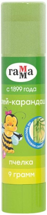 Клей-карандаш Пчелка, 9 грамм, прозрачный