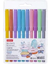 Фломастеры пастельные Delicato,10 цветов