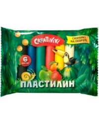 Пластилин 6цв 60г,ПЛ1006КР