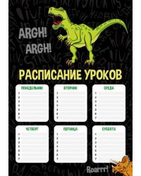 Расписание уроков Дино паттерн, А4