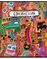 Тетрадь предметная. Граффити. Для сочинений, 48 листов, линия