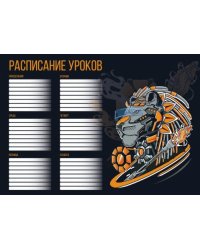 Расписание уроков Кибер лев, А4