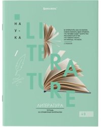 Тетрадь предметная VISION. Литература, 48 листов, линейка, А5