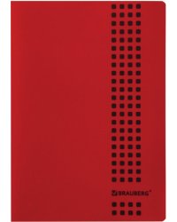 Тетрадь Metropolis красная, 40 листов, клетка, А4