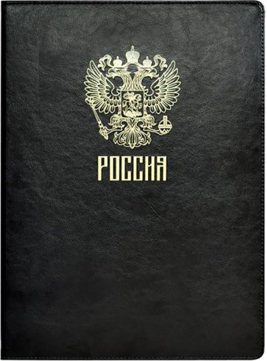 Папка для документов Сариф, магнитный зажим, А4, чёрная