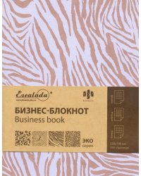Бизнес-блокнот. Велюр, А4, 96 листов, пепельно-розовый