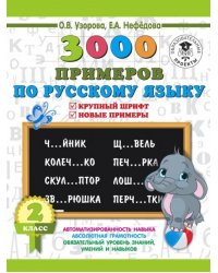 Русский язык. 2 класс. Крупный шрифт. Новые примеры